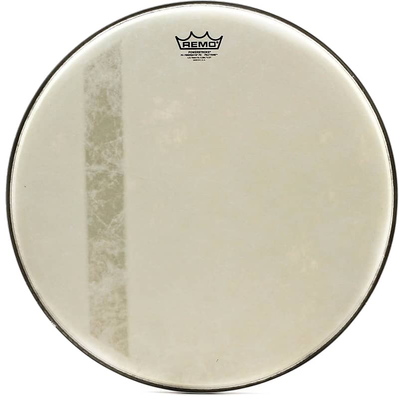 Remo Powerstroke P3 Felt Tone Fiberskyn Diplomat Bass Drumhead - 20 inch image 1