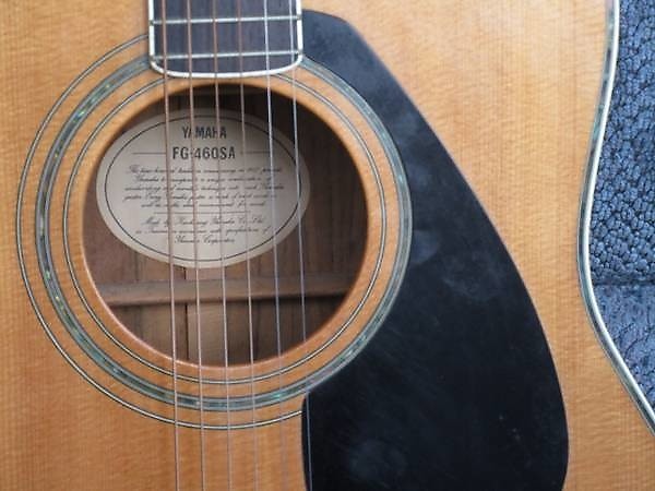 Yamaha FG-460-SA Vintage Acoustic Guitar, Solid Top, FG460
