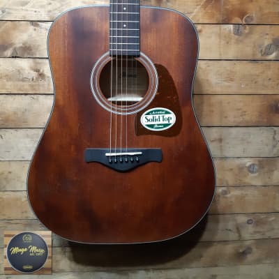 Ibanez Artwood AW54 dreadnought acoustic guitar open pore finish for sale