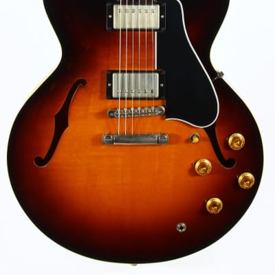 2017 Gibson Memphis '58 Reissue ES-335 - 1958 Sunburst VOS, Dot Neck, No Binding 59 1959 image 7