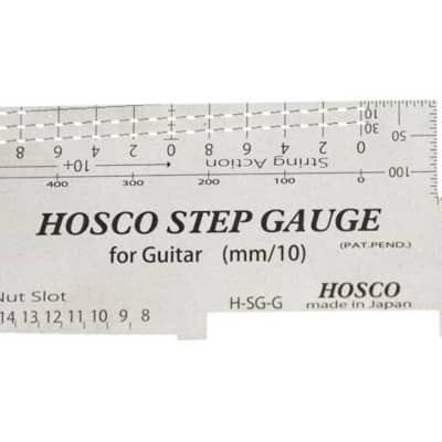HOSCO Step Gauge for Guitar/Bass, Precise Multi Measurement Tool Stainless Steel image 2