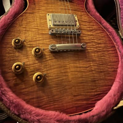 Gibson Les Paul Pre-Historic Flametop Reissue 1990 Heritage Cherry Sunburst Lefty image 3