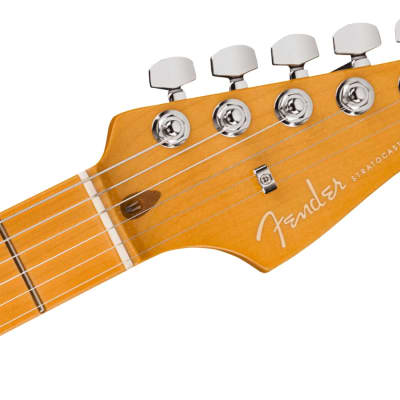Fender American Ultra Stratocaster Electric Guitar. Maple FB, Mocha Burst image 5