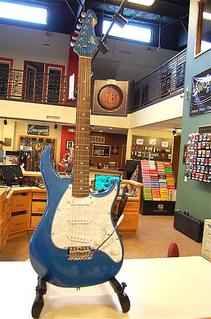 Peavey Raptor Custom SSS Electric Guitar Gulfcoast Blue w/ Rosewood Fretboard image 1