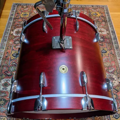 NEW Gretsch Broadkaster 2022 Satin Rosewood 22x18 Kick / Bass Drum With Tom Arm Mount. image 11