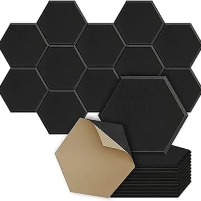  24 Pack Acoustic Foam Panels 2 Inches Thick Sound Proof Padding  for Wall Pyramid, 2 X 12 X 12 Sound Absorbing Dampening Studio Foam  Soundproofing Foam Wedge Tiles : Musical Instruments