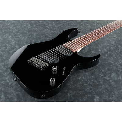 Ibanez RGMS7BK RG Multi Scale 7 String Guitar - Black | Reverb Canada