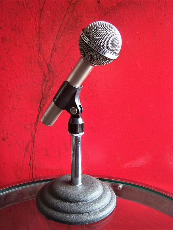 Vintage 1970's AKG D120E dynamic cardioid microphone Low Z