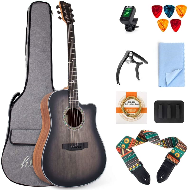 Classical Guitar 4/4, 39 Inch Full Size Nylon String Guitar for Beginner  Adults, Guitar Bundle with Gig Bag & Footstool, Sapele Brown, by Vangoa