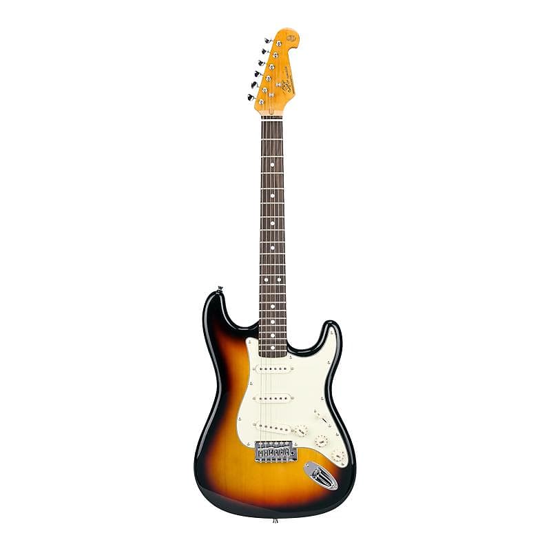 SX Electric Guitar SC - Sunburst / Default Size / Left Hand image 1