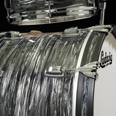 Ludwig Classic Maple FAB 3pc Shell Pack - Vintage Black Oyster image 4