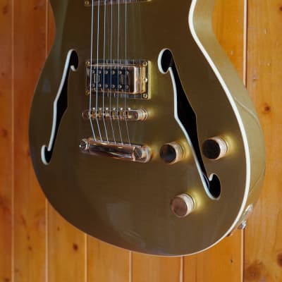 Carparelli Electric Guitar - Classico SH2 [Semi-Hollow] - Sparkle Gold (Custom Setup) image 4
