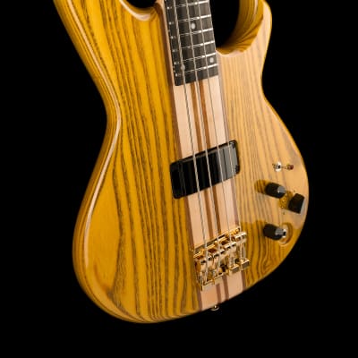 Aria Pro II SB-1000B Reissue 4-String Electric Bass Guitar Made in Japan Oak Natural with Gig Bag image 10