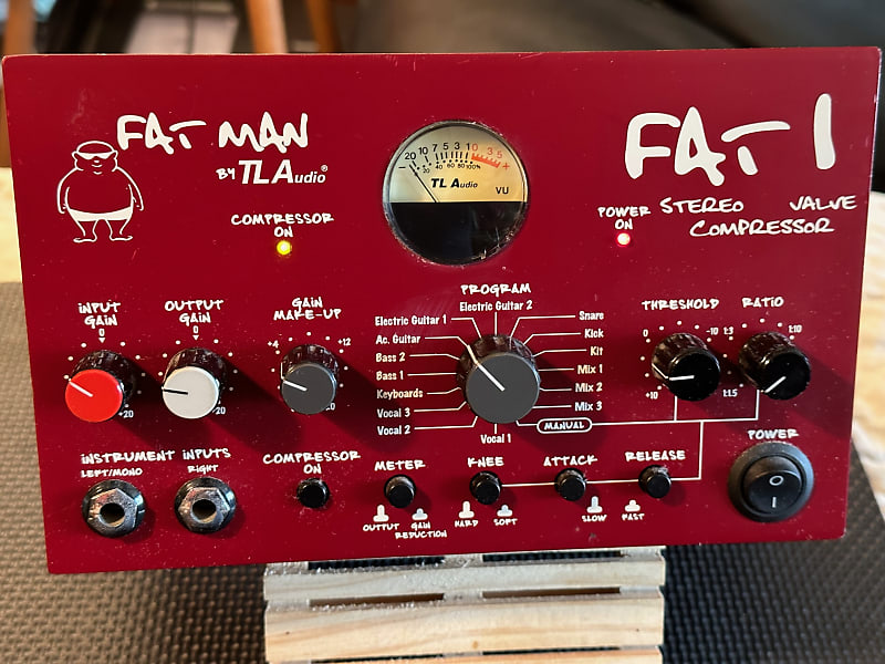 TL Audio FAT 1 Fatman Series Valve Front End 2000s - Red | Reverb