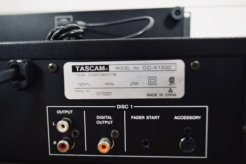 TASCAM CD-X1500 Rack Mount Dual CD Player (church | Reverb Finland