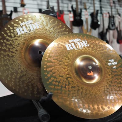 Paiste 14" RUDE Hi-Hat Cymbals // NEW // Free Shipping image 1