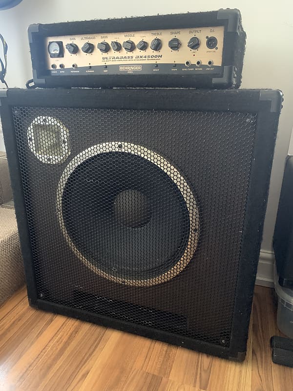 Behringer Ultrabass bx4500h head and cab Reverb
