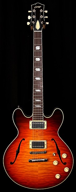 Collings Guitars I-35 Deluxe  Dark Cherry Sunburst image 1