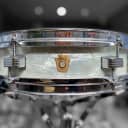 Ludwig Jazz Combo 3x13" 6-Lug Piccolo Snare Drum with  Pre-Serial Keystone Badge (<1963) - White Marine Pearl