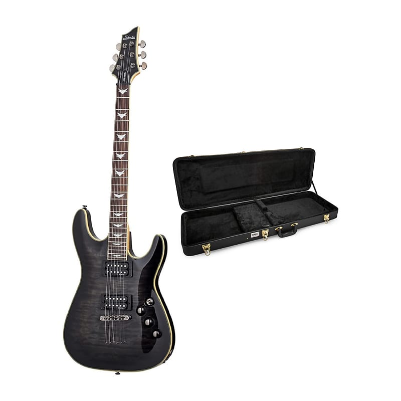 Schecter Omen Extreme-6 Electric Guitar (See-Thru Black) with
