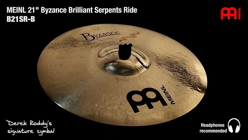 Meinl Byzance Brilliant Serpents Ride Cymbal 21 image 1