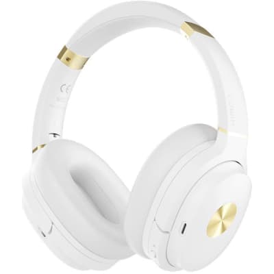 Cowin SE7 Max Active Noise Cancelling Wireless Bluetooth Headphones, White image 1