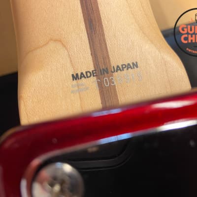 2007 Fender Japan AJB Aerodyne Jazz Bass Candy Apple Red image 11