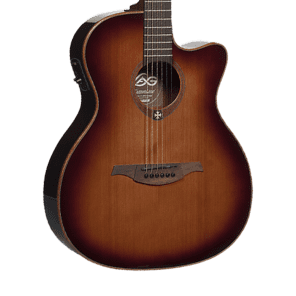 Lag T100ACE-BRS Tramontane Acoustic-Electric Guitar Brown Sunburst