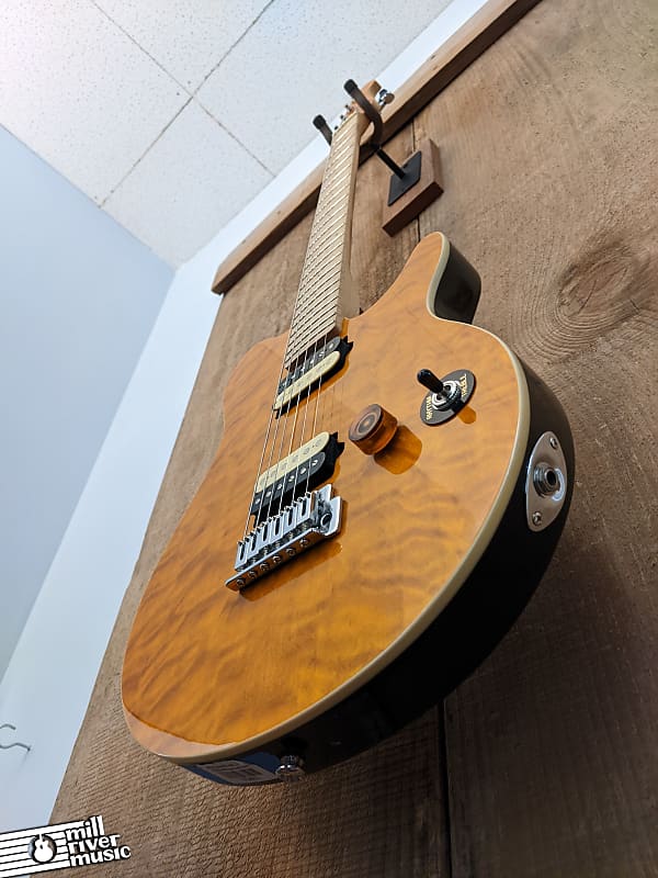 OLP MM1 Axis Ernie Ball Electric Guitar Amber Quilt Top | Reverb OLP MM1 Axis Ernie Ball Electric Guitar Amber Quilt Top | Reverb