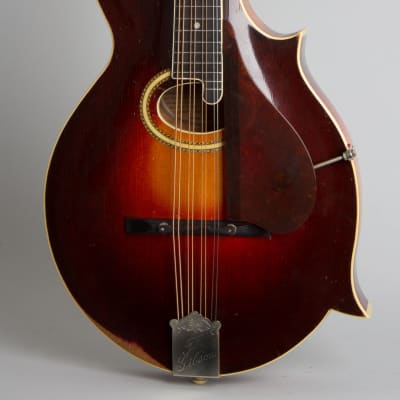 Gibson  H-4 Carved Top Mandola (1929), ser. #85299, original black hard shell case. image 3