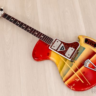 1960s Wandré Rock Oval Vintage Aluminum Neck Guitar w/ Case, Italy image 13