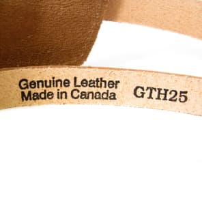Gretsch Vintage Style Leather Guitar Strap Natural image 5