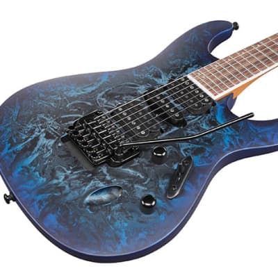 Ibanez S770CZM Solidbody Electric, Cosmic Blue Frozen Matte image 4