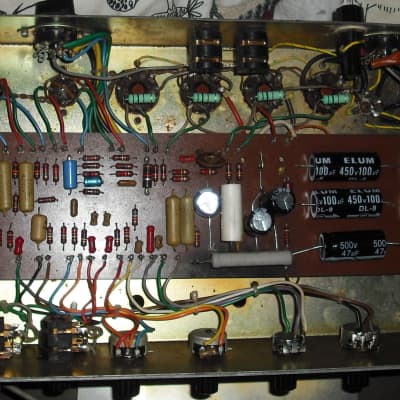 Carlsbro 100 PA Reverb electric guitar valve amplifier tube amp head imagen 5