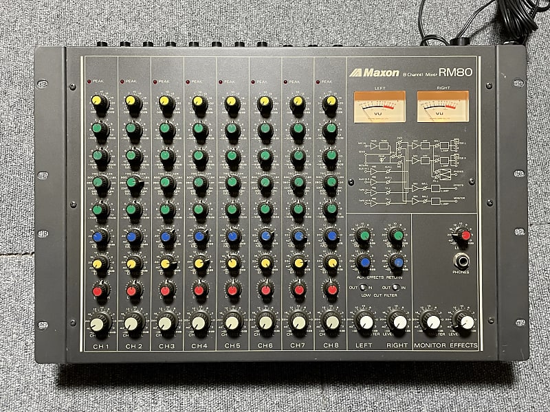 Maxon　マクソン　８チャンネルミキサー　RM80 Maxon マクソン 8チャンネルミキサー RM80 Yahoo!オークション