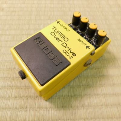 Boss OD-2 Turbo Overdrive MIJ Black Label Vintage Japan | Reverb