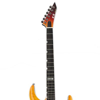 ESP E-II Horizon NT-II Electric Guitar - Tiger Eye Amber Fade image 5