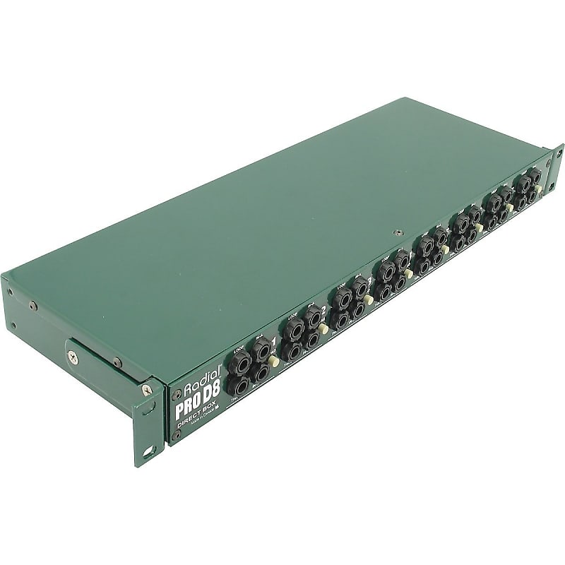 Radial Engineering ProD8 Eight Channel Rackmount DI Frequency Response 20Hz ~ 18.5KHz (± 0.2dB) image 1