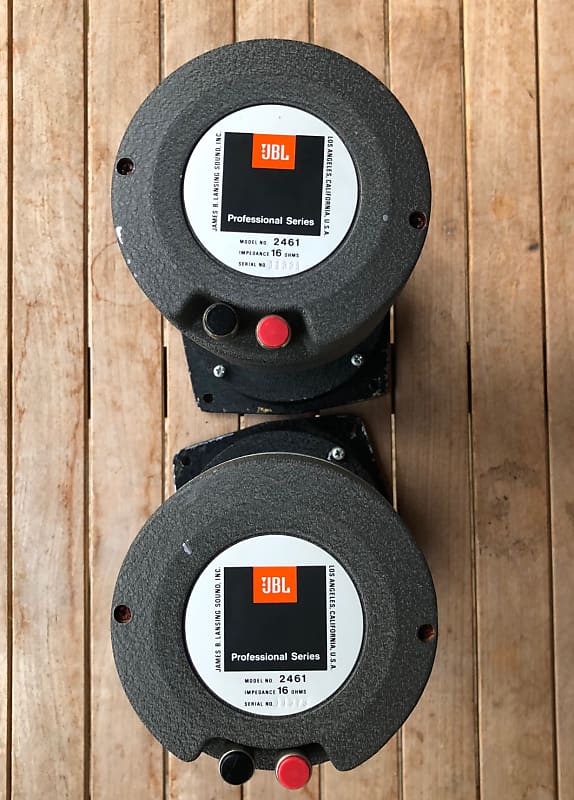 JBL 2461 High-Comp Drivers with JBL 2301 Potato Masher Horns JBL 2461 High-Comp Drivers with JBL 2301 Potato Masher Horns