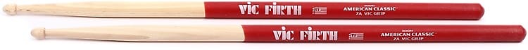 Vic Firth American Classic Drumsticks With Vic Grip - 7A - Wood Tip image 1