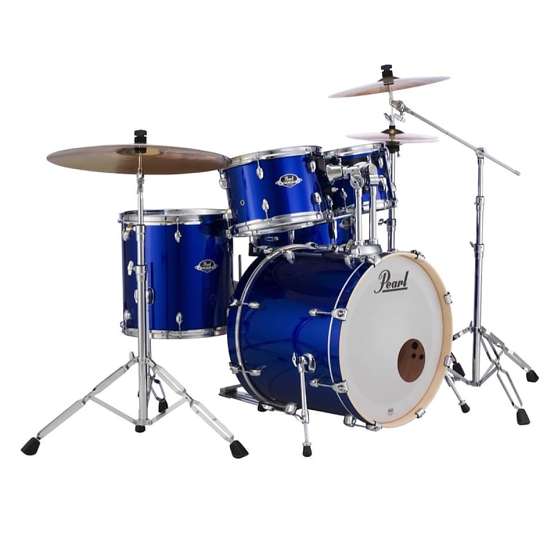 Pearl EX725SPC Export Drum Kit, 5-Piece, High Voltage Blue image 1