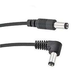 Voodoo Lab PPBAR-RS Pedal Power Cable 2.1mm Barrel (Regular Polarity, Angled to Straight, 46cm) image 1