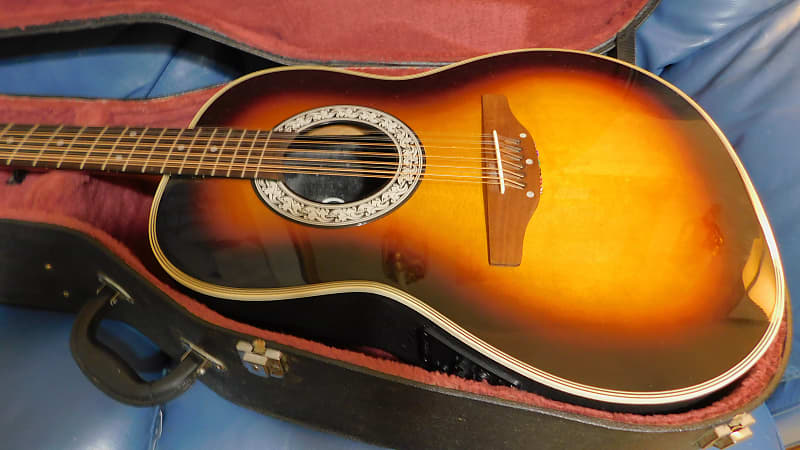 Ovation Celebrity 12 String Acoustic\Electric Guitar sunburst | Reverb