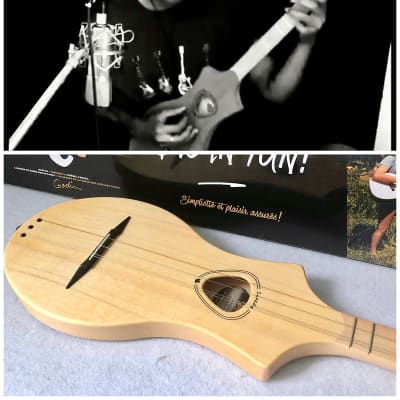 🇨🇦 Seagull 🇨🇦 Merlin Stringed Folk Music Ethnic Guitar. Mini Guitar suitable for children, beginners, and all ages. UFO handcraft, New Age metal steel tongue drum zither🎑🐈🌅✨ image 3