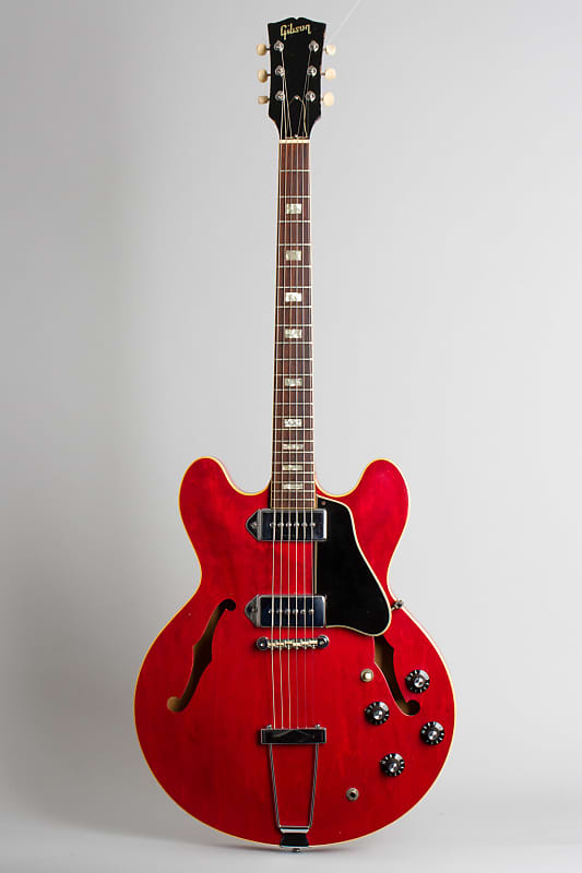 Gibson  ES-330TDC Thinline Hollow Body Electric Guitar (1968), ser. #527040, original black hard shell case. image 1