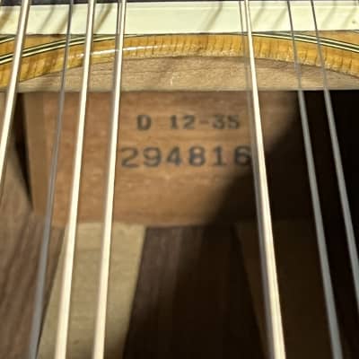 1971 Martin D12-35 12 String Guitar with Hard Shell Case image 5