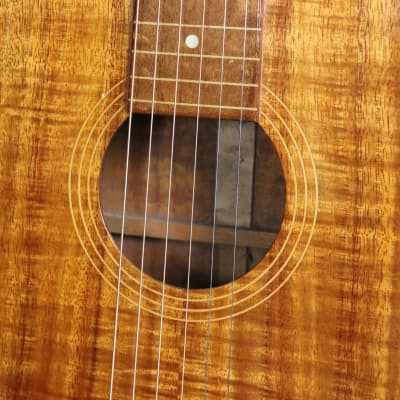 1920s Weissenborn Style 1 Hawaiian Lap Steel Guitar HIGHLY FIGURED Koa image 13