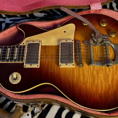 NEW ! 2024 Gibson Custom Les Paul Standard Reissue Limited Edition Murphy Lab Heavy Aged Brazilian Rosewood Board - Tom's Tri-Burst - Bigsby - Authorized Dealer - Only 8.5 lbs - G02390 image 22