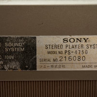 Sony Vintage 70's Turntable PS-4750 Direct Drive Home Record Vinyl Player -100V image 11