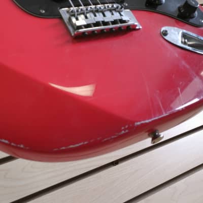 Sierra Strat Copy Red Electric Guitar image 8